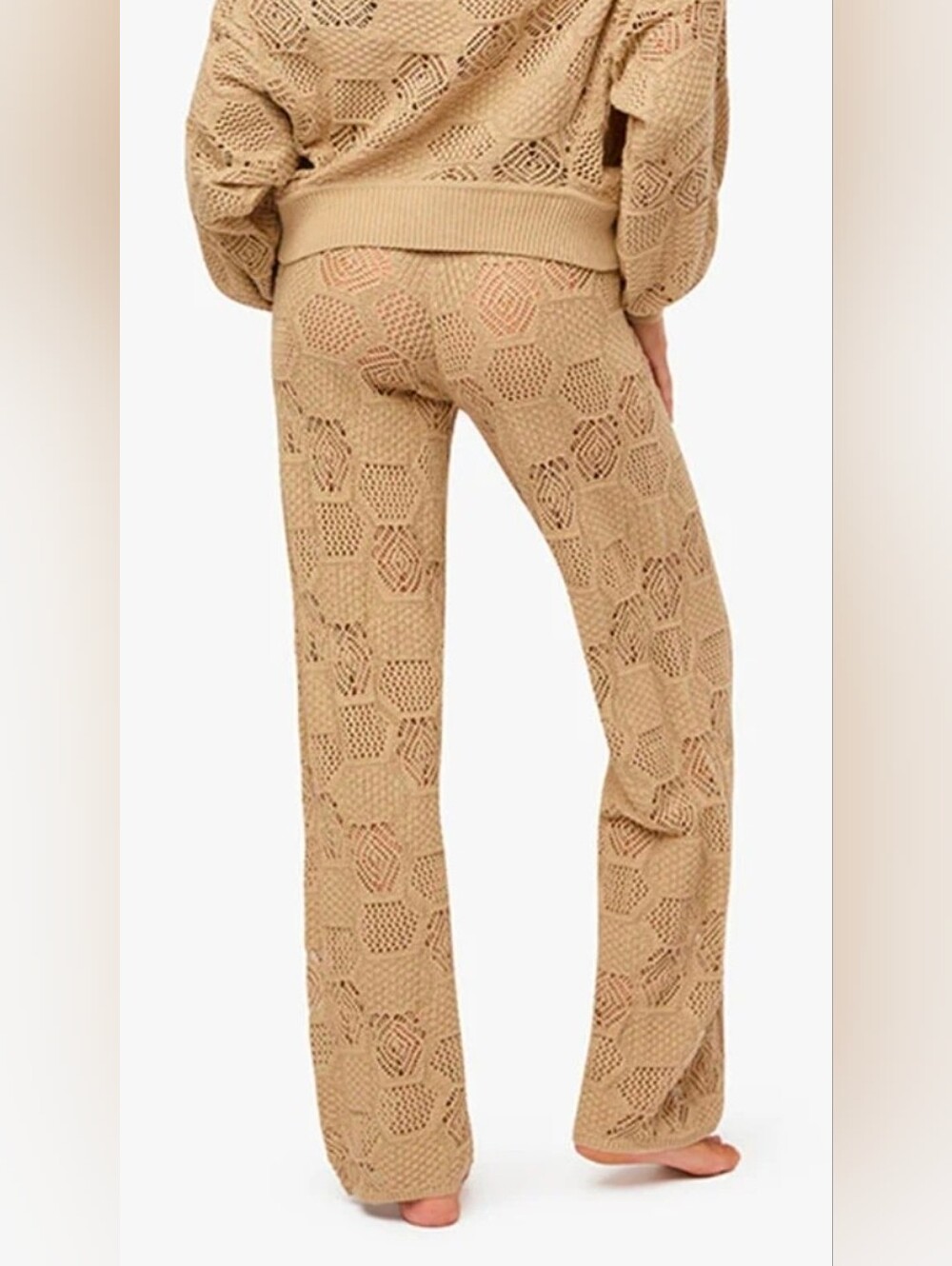 WeWoreWhat Geo Crochet Wide-Leg Pants - Picture 3 of 6